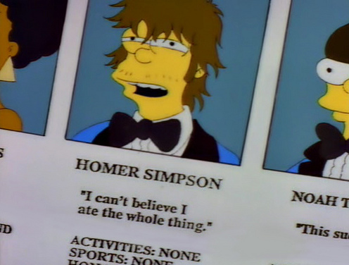 Homer Simpson Year Book: I can't believe I ate the whole thing