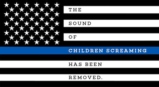 US Flag: the sound of children screaming has been removed