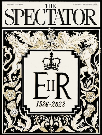 Spectator Magazine cover memorialising Queen